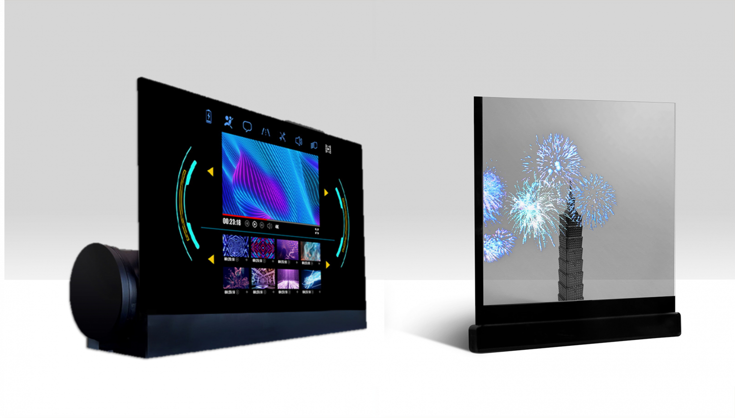 可卷式、折迭性、高透明